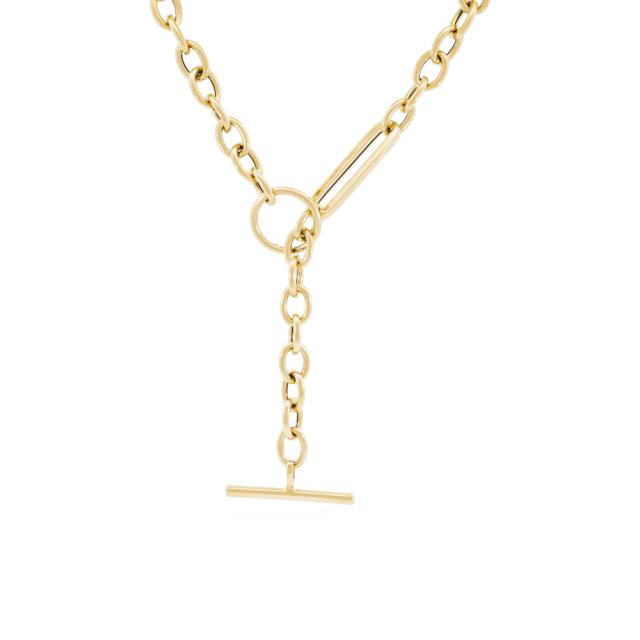 Oval Link Chain Toggle, 14K Yellow Gold, 20