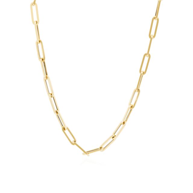 Paperclip Chain Versatile, 14K Yellow Gold, 22