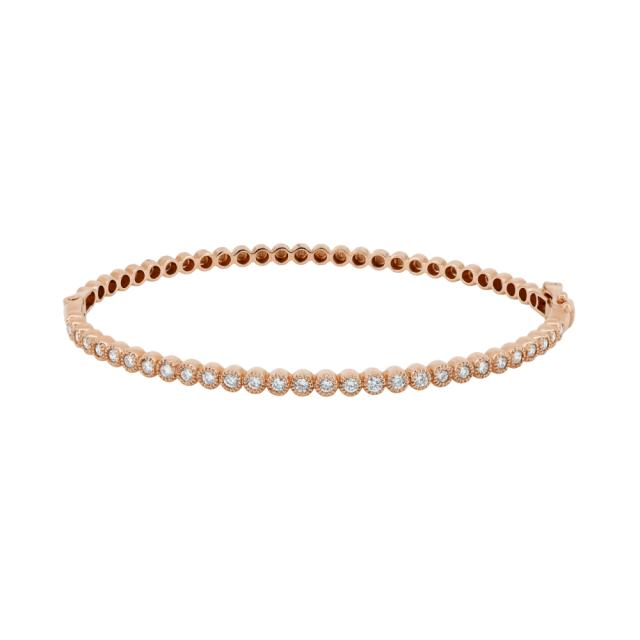 Milgrain Diamond Bangle 