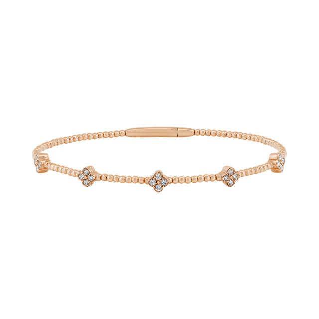 Clover Diamond Bangle 