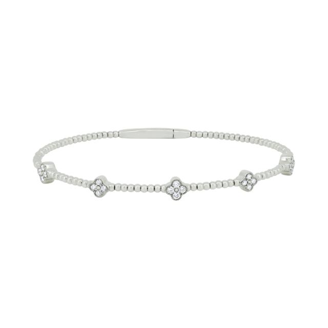 Clover Diamond Bangle 
