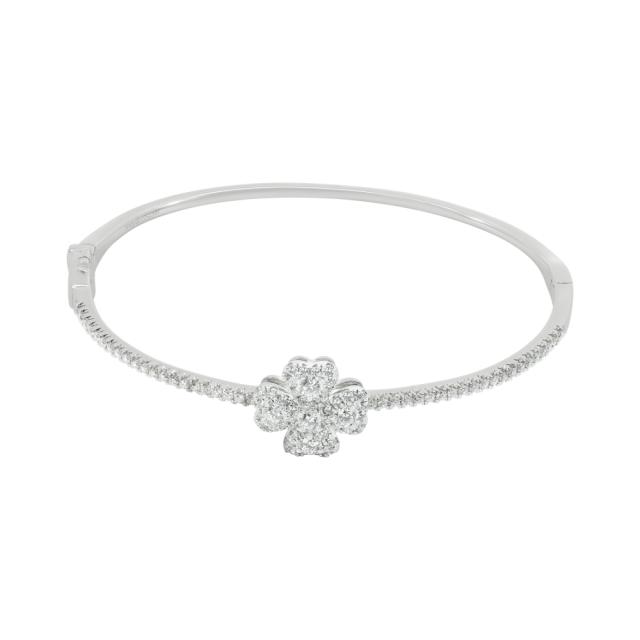 Floral Diamond Bangle