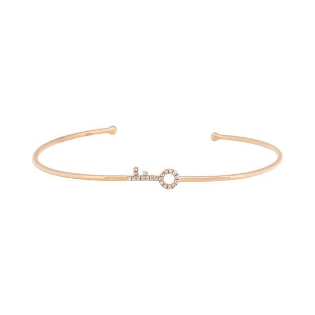 Delicate Diamond Key Cuff  