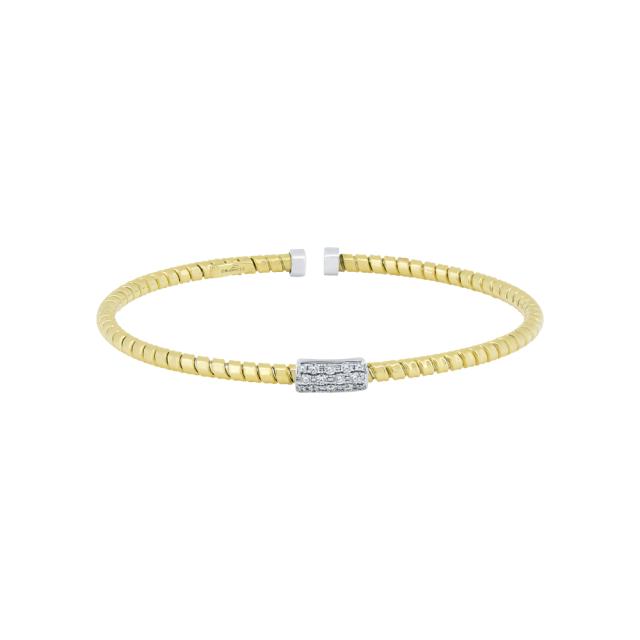 Elegant Diamond Cuff YG
