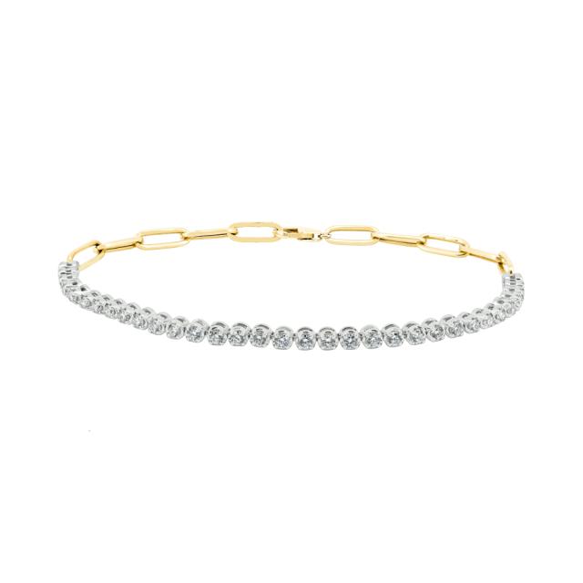 Double Sided Diamond Bracelet  