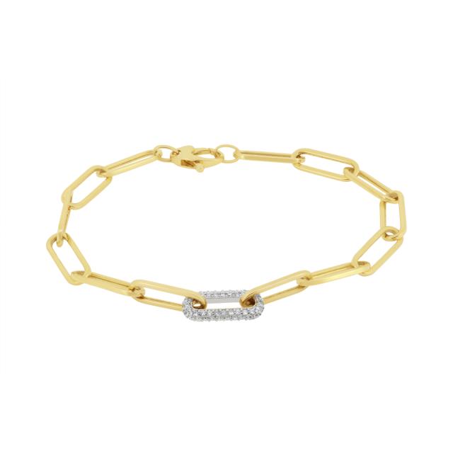 Sparkling Diamond Link Bracelet 