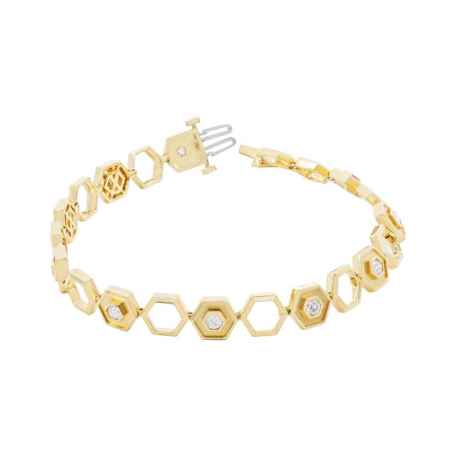 Open Honeycomb Link Bracelet