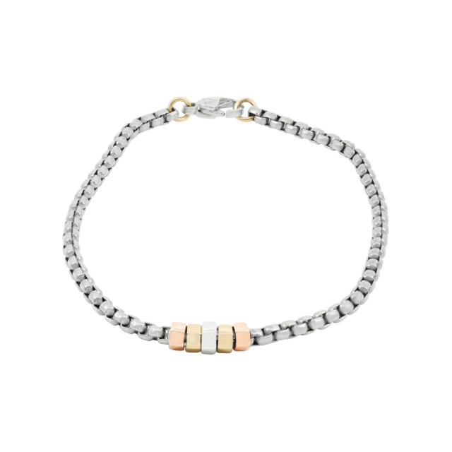 Stylish Titanium/Gold Bracelet 