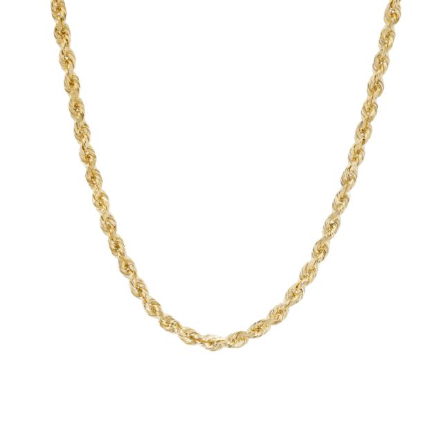 Timeless Diamond Cut Rope Chain