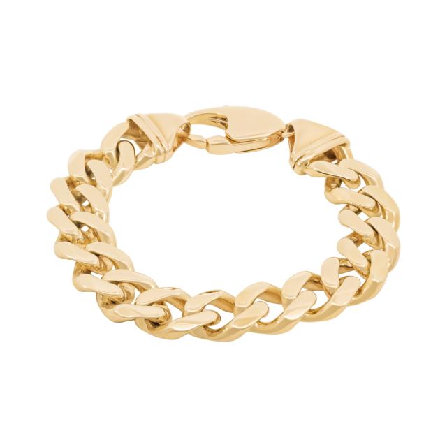 Classic Curved Bracelet , 14K Yellow Gold, A Staple Piece for Any Occasion