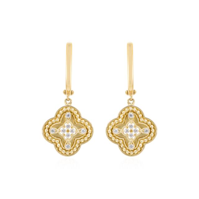 Drop Clover Earrings  