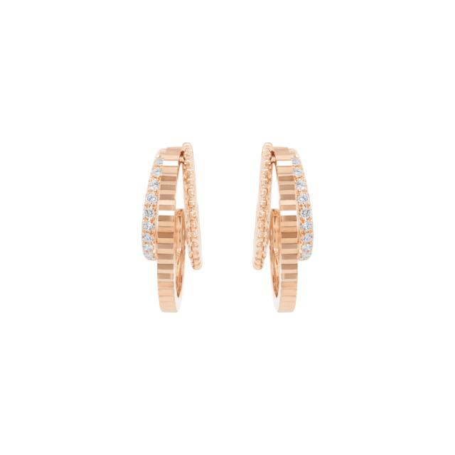 Luxury 3 Row Hoop Earrings  