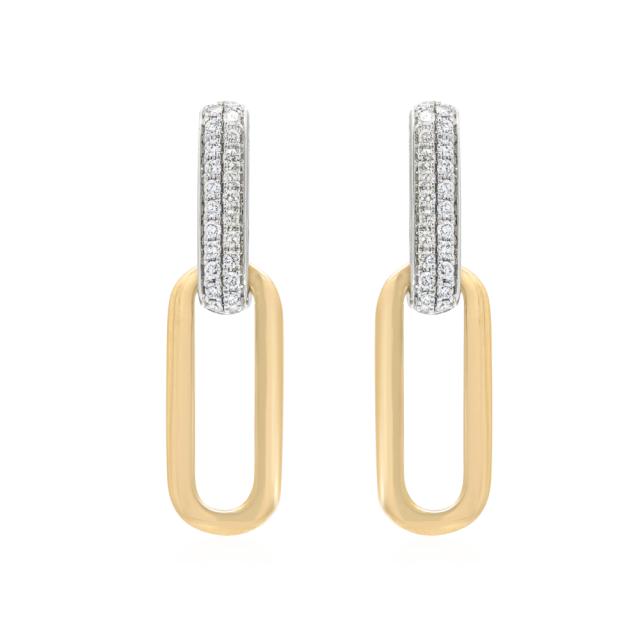 Radiant Double Link Drop Earrings  