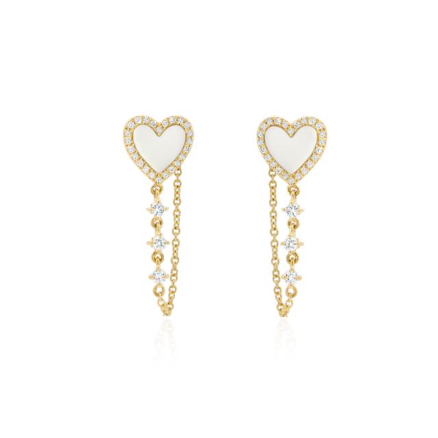 Mother of Pearl Dangle Earrings 