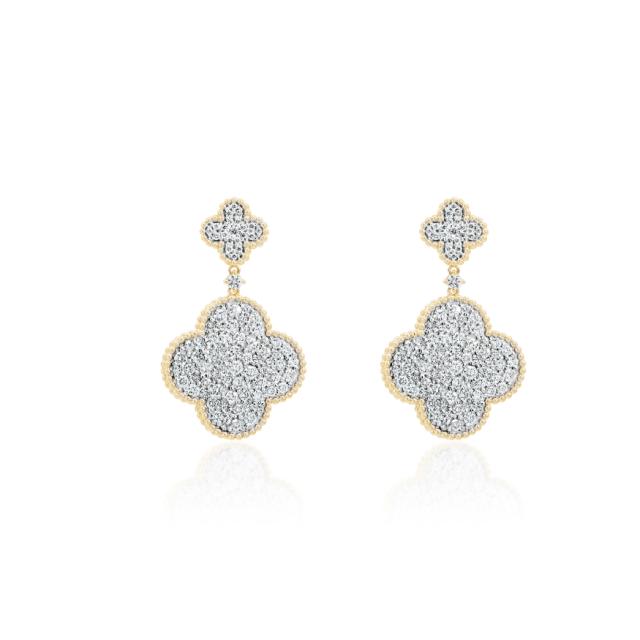 Cluster Drop Earrings  