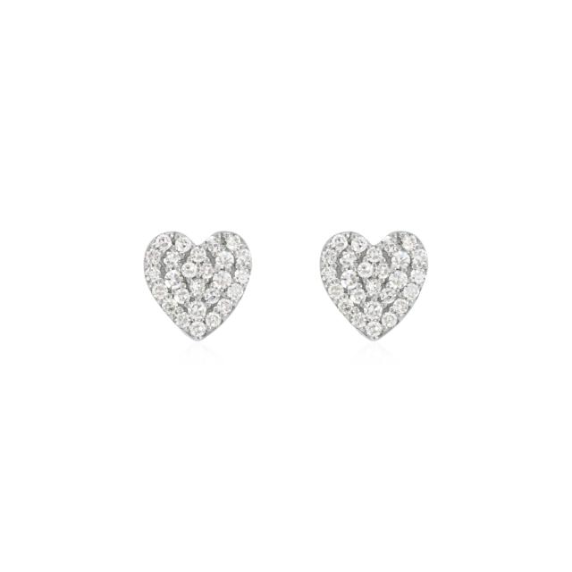 Glimming Heart Studs  