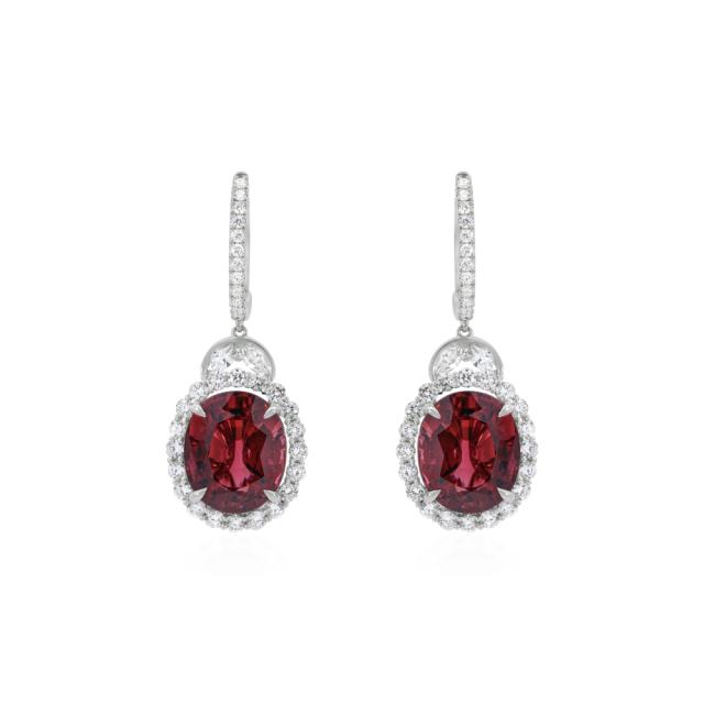 Grand Turmoline/Dia Earrings  