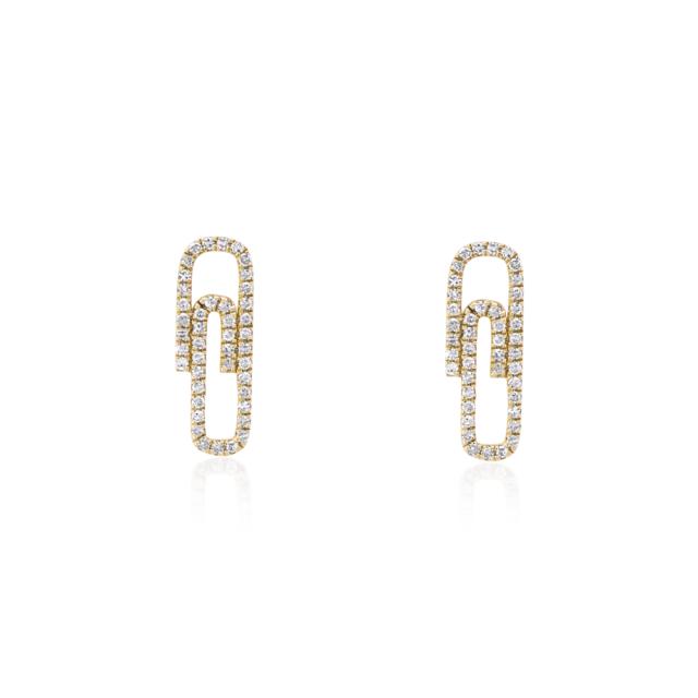 Modern Paper Clip Earrings  