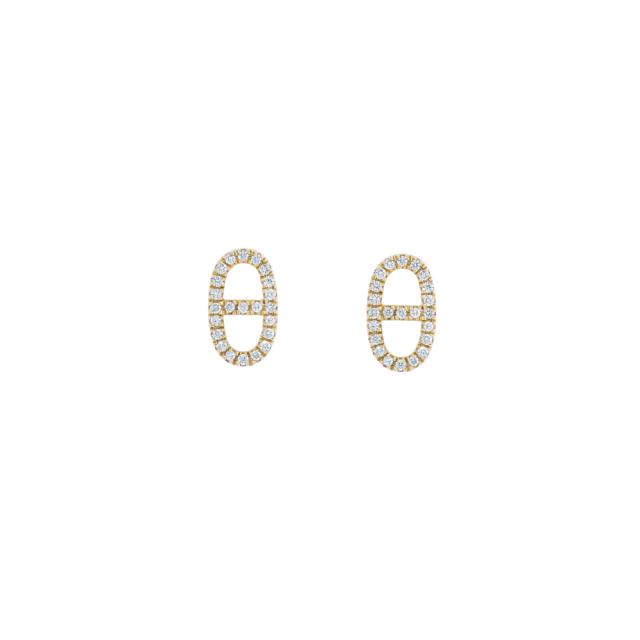 Mariner Link Diamond Earrings