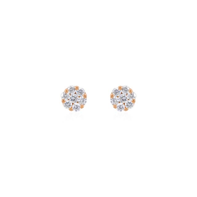 Rose Gold Cluster Glam  