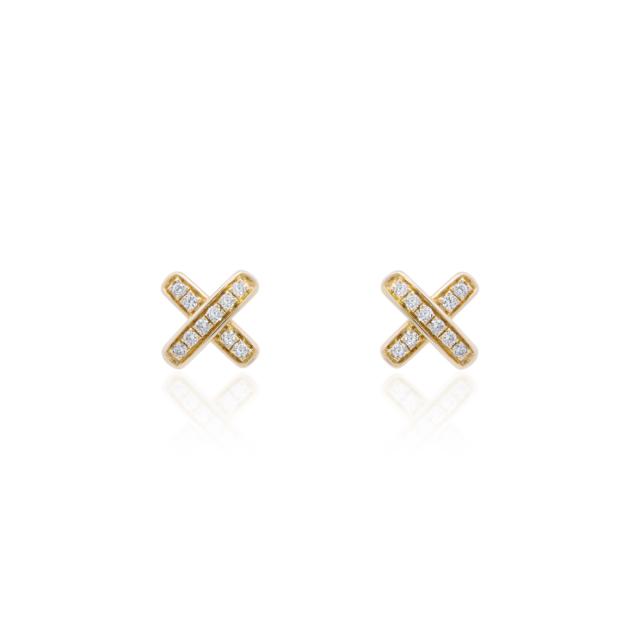 Golden X Studs  