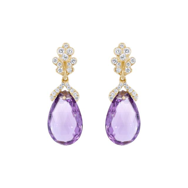 Classic Amethyst Drop Earrings