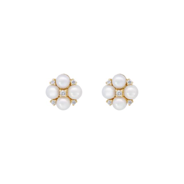 Elegant Flower Stud Earrings