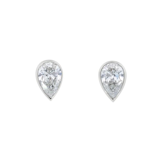 Dazzling Pear Diamond Studs