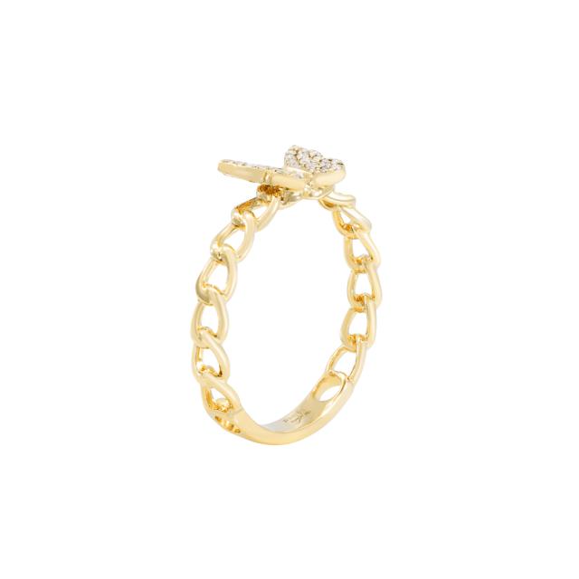 Starburst Radiance Ring 18K Yellow Gold with diamonds, capturing the brilliance of the stars