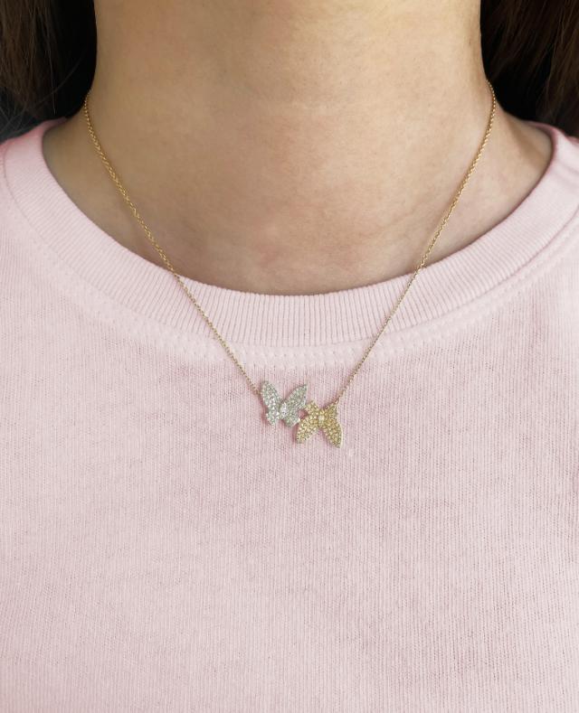 Delicate Butterfly Necklace  