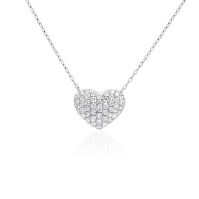 Pave Heart Necklace
