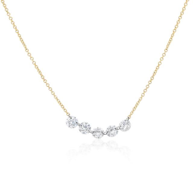 Glam Diamond Smiley Necklace