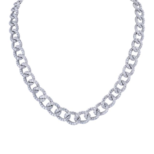 Glam Cuban Diamond Necklace