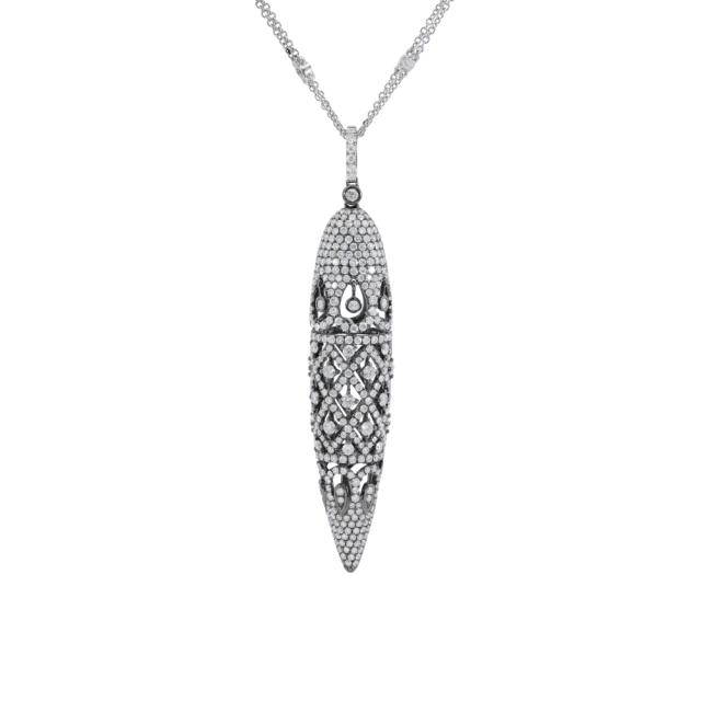 Geometric Drop Necklace