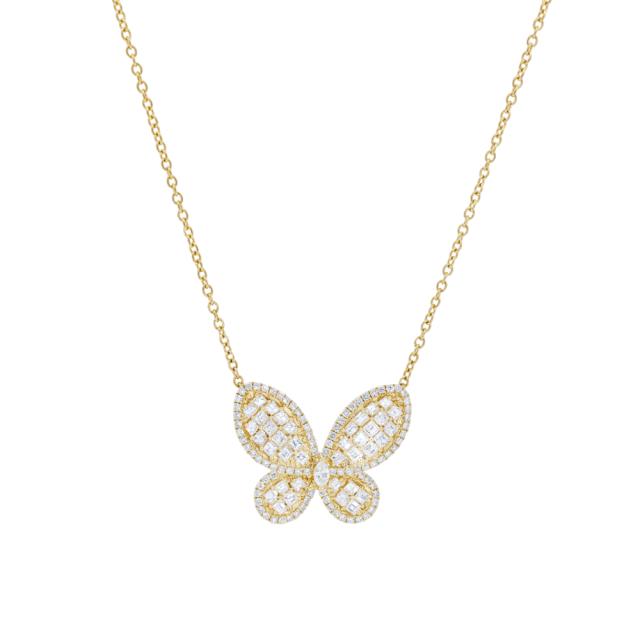 Glimmering Butterfly Necklace