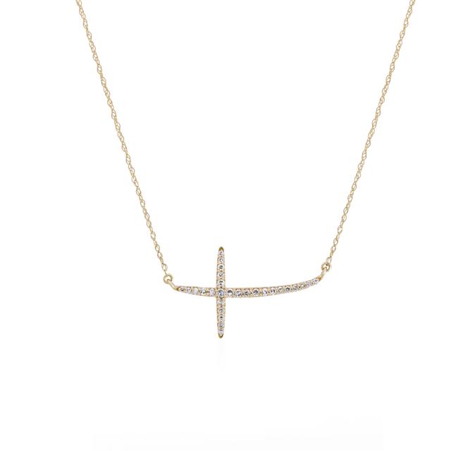 Sideways Cross Pendant