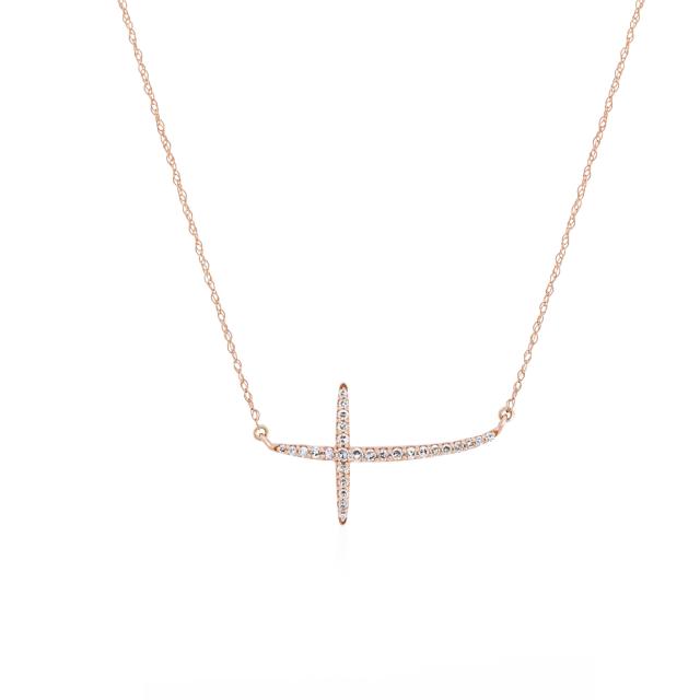 Sideways Cross Pendant