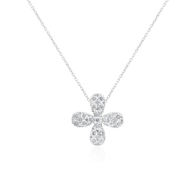 Clover Pave Necklace  