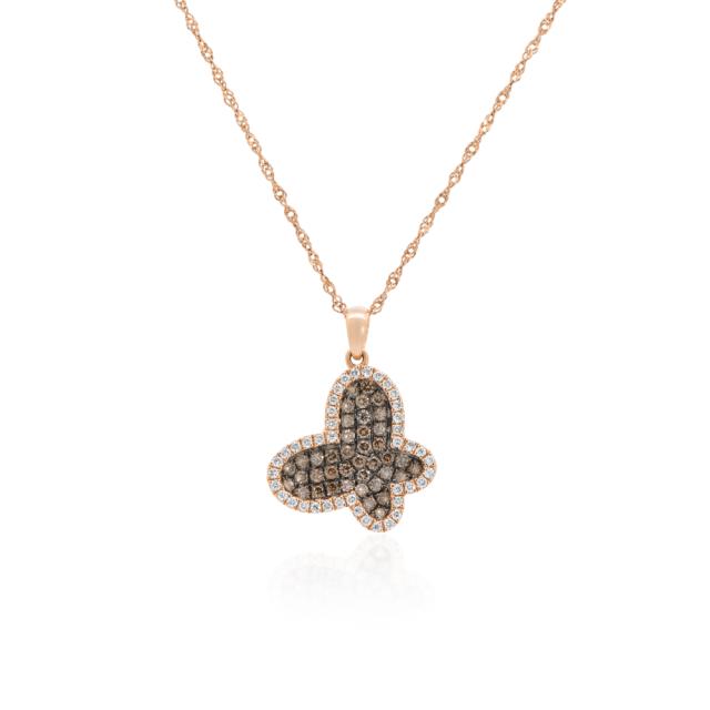 Diamond Butterfly Pendant