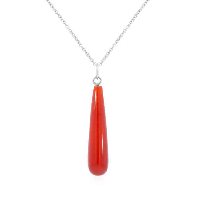 Beautiful Carnelian Briolette Necklace  