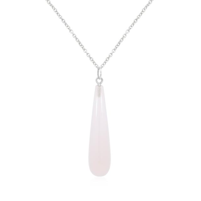 Magic White Agate Briolette Necklace  