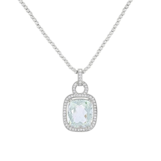 Gorgeous Prasiolite Pendant