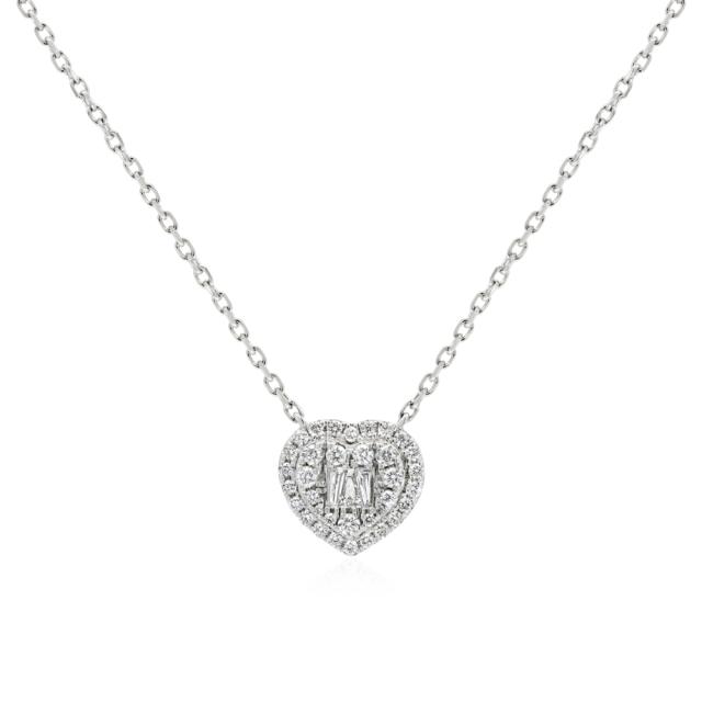 Cluster Heart Necklace