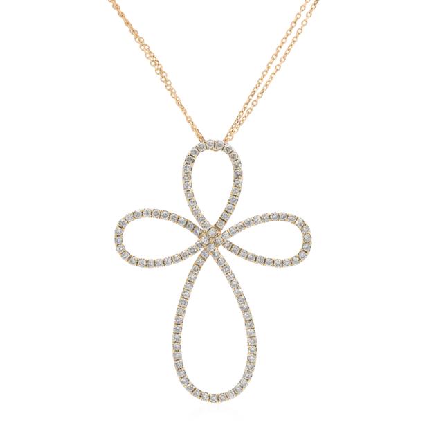 Chocolate Cross Pendant