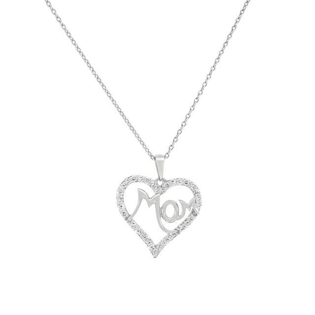 Petite Mom Heart Pendant