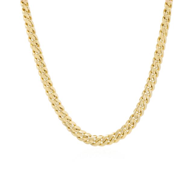 Timeless Curb Chain - 18K Yellow Gold, A Classic and Durable Accessory for Everyday Elegance