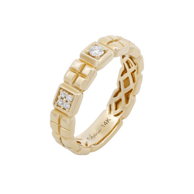 High Polish Square Ring  