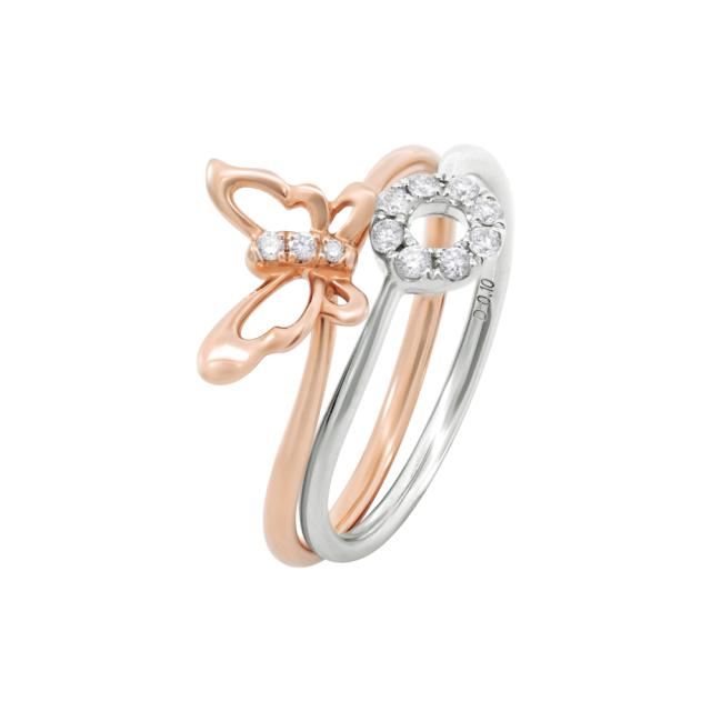 Butterfly & Circle Rings  
