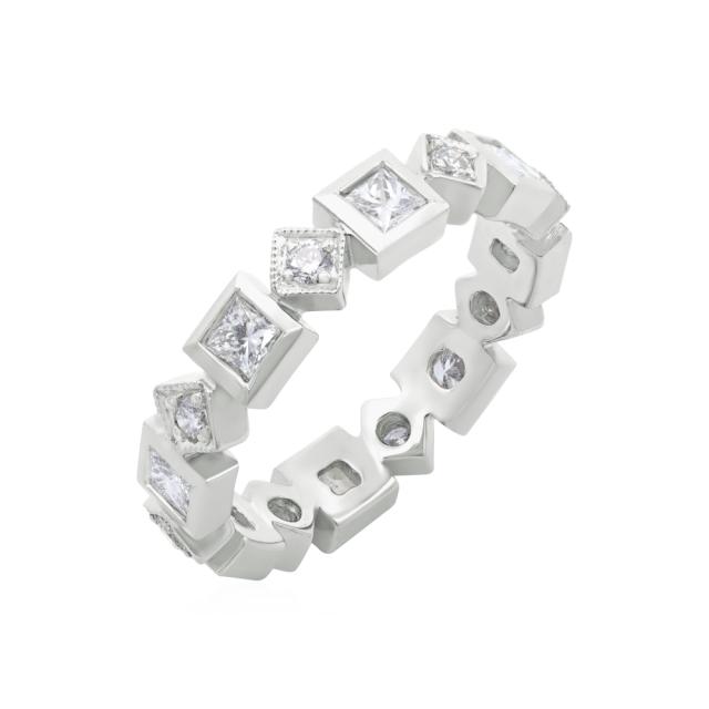 Art Deco Infinity Diamond Band