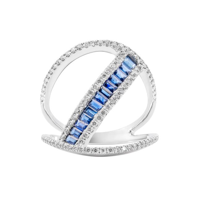 Diamond Sapphire Ring  